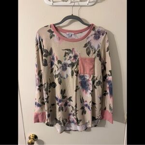 White Birch Cream Long Sleeve Relaxed Sweatshirt